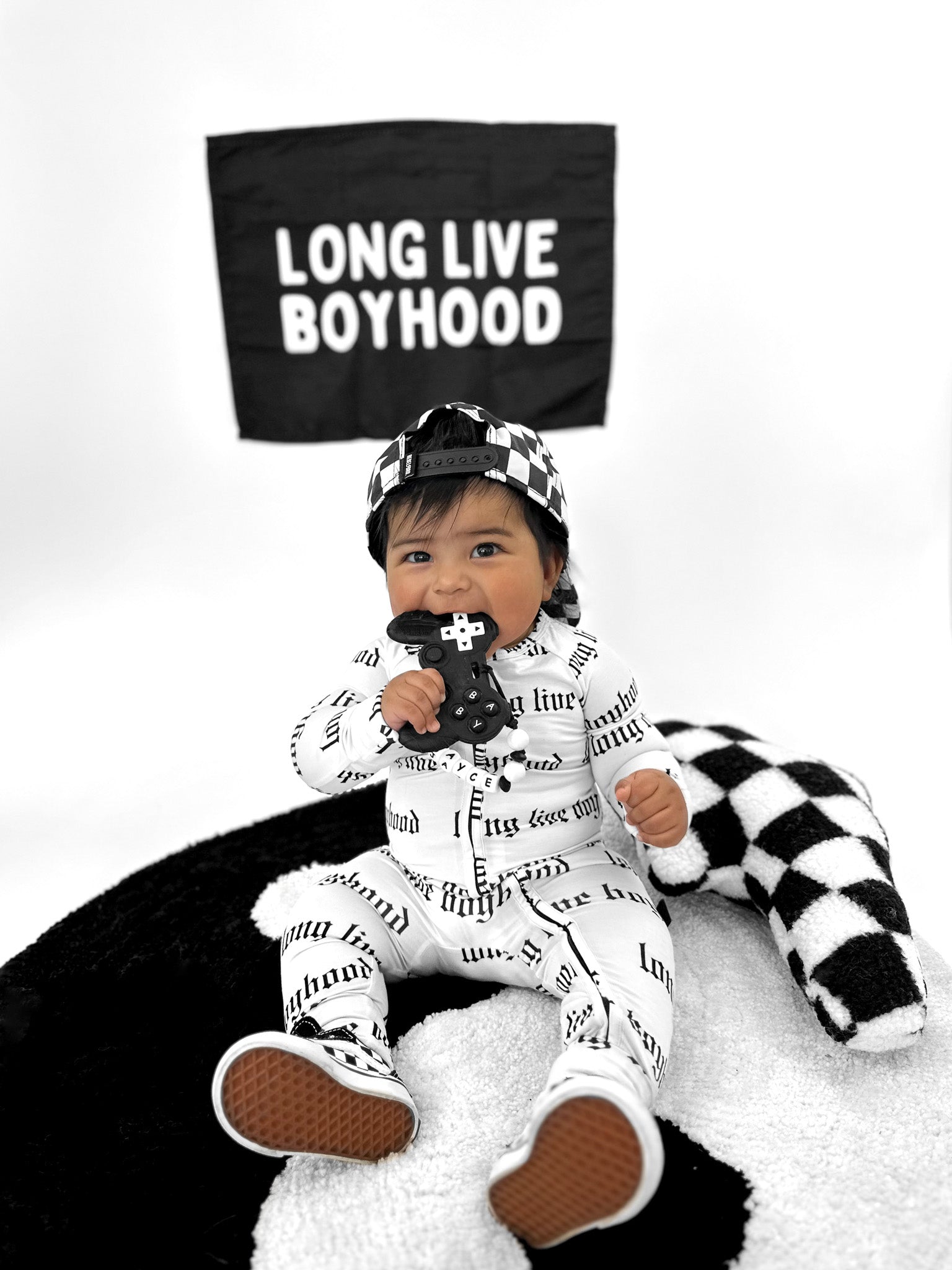 Bamboo Zippy Sleeper in Long Live Boyhood - Rebel Bro