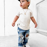 Everyday Bamboo Tee in Greige - Rebel Bro