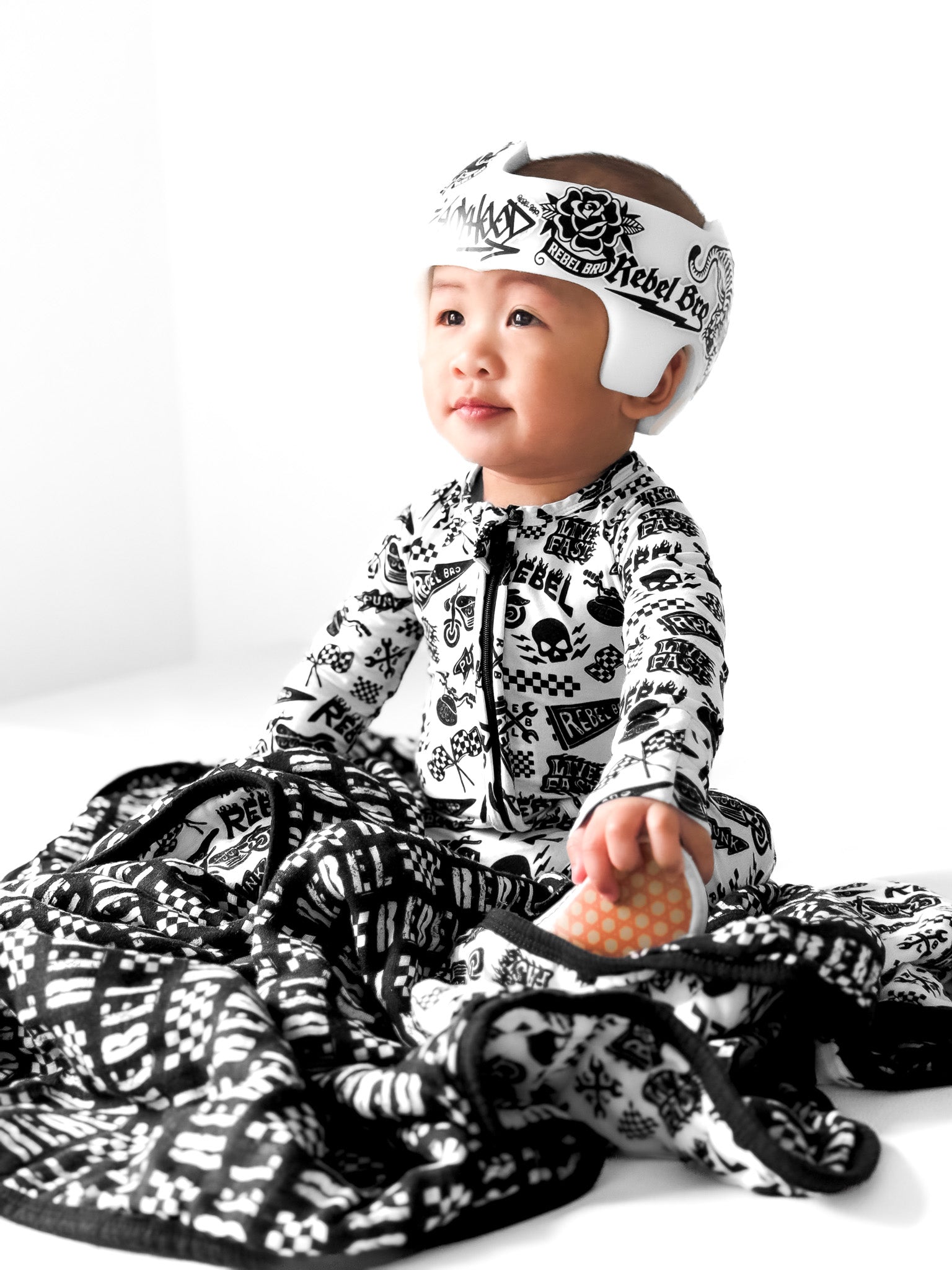 Live Fast x Rebel Racer Organic Muslin Quilt - Rebel Bro