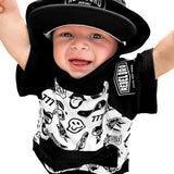 Short Sleeve Hoodie in Warped Tour