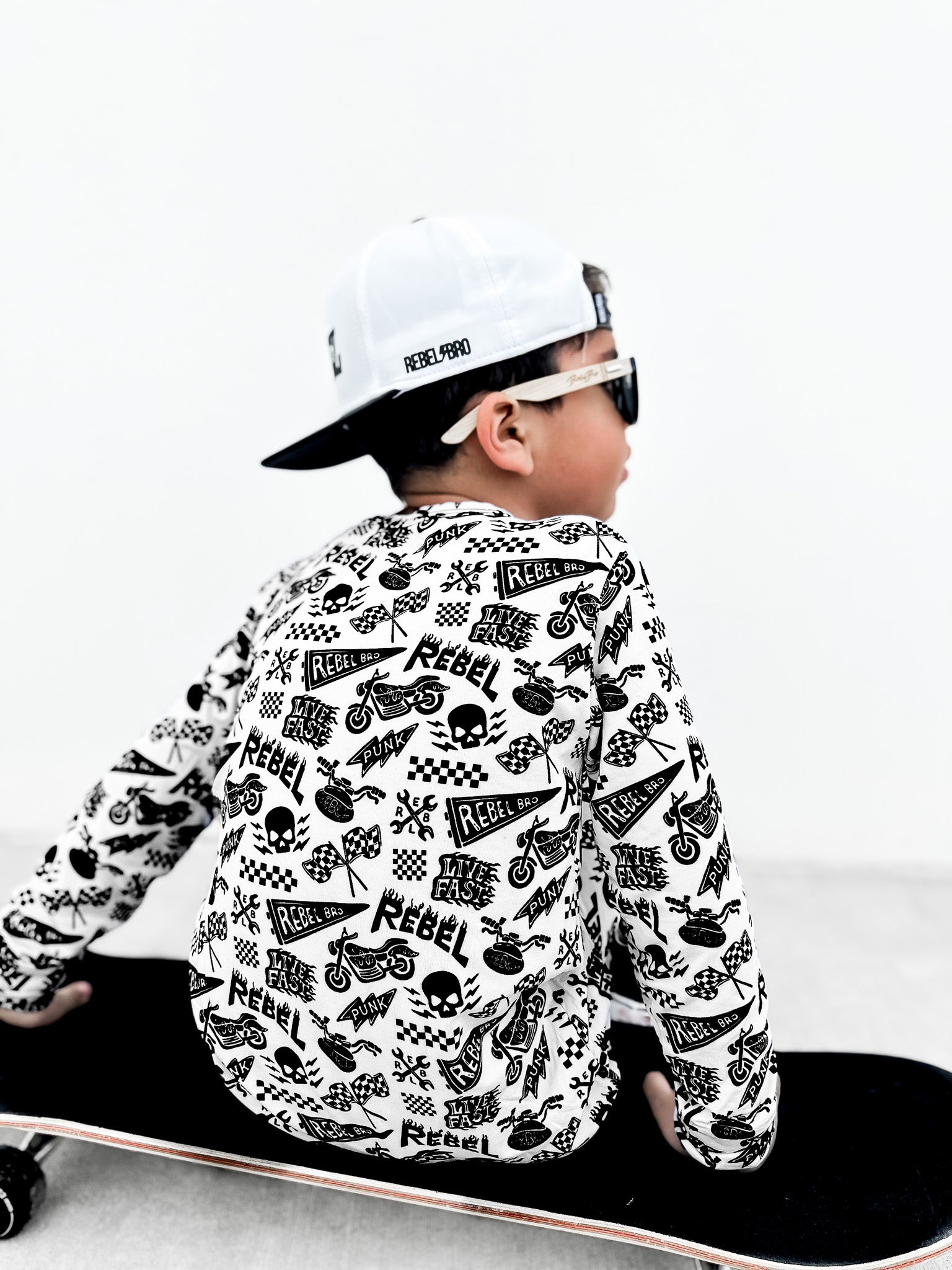 Bamboo Two Piece Set in Live Fast - Rebel Bro