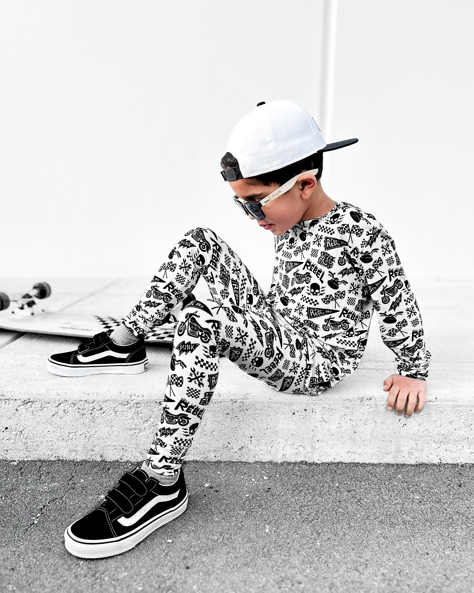 Bamboo Two Piece Set in Live Fast