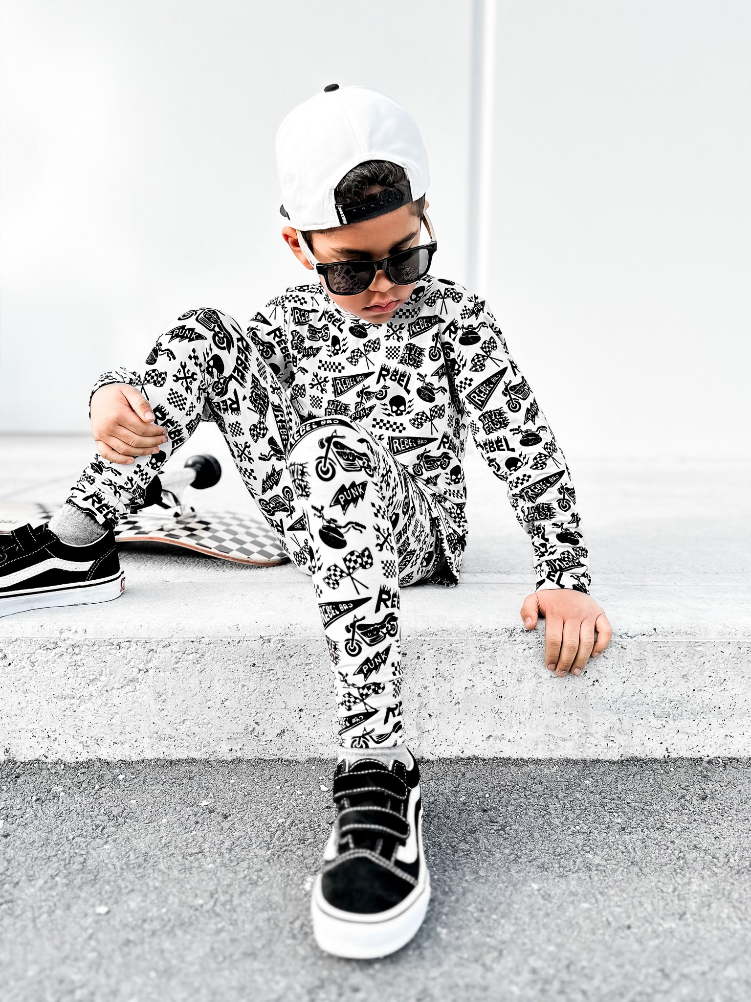 Bamboo Two Piece Set in Live Fast - Rebel Bro