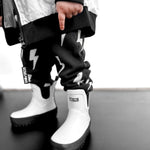 The Core-Classic Midi Boot in Black / White - Rebel Bro