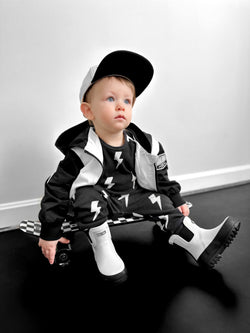 Image of The Core-Classic Midi Boot in Black / White