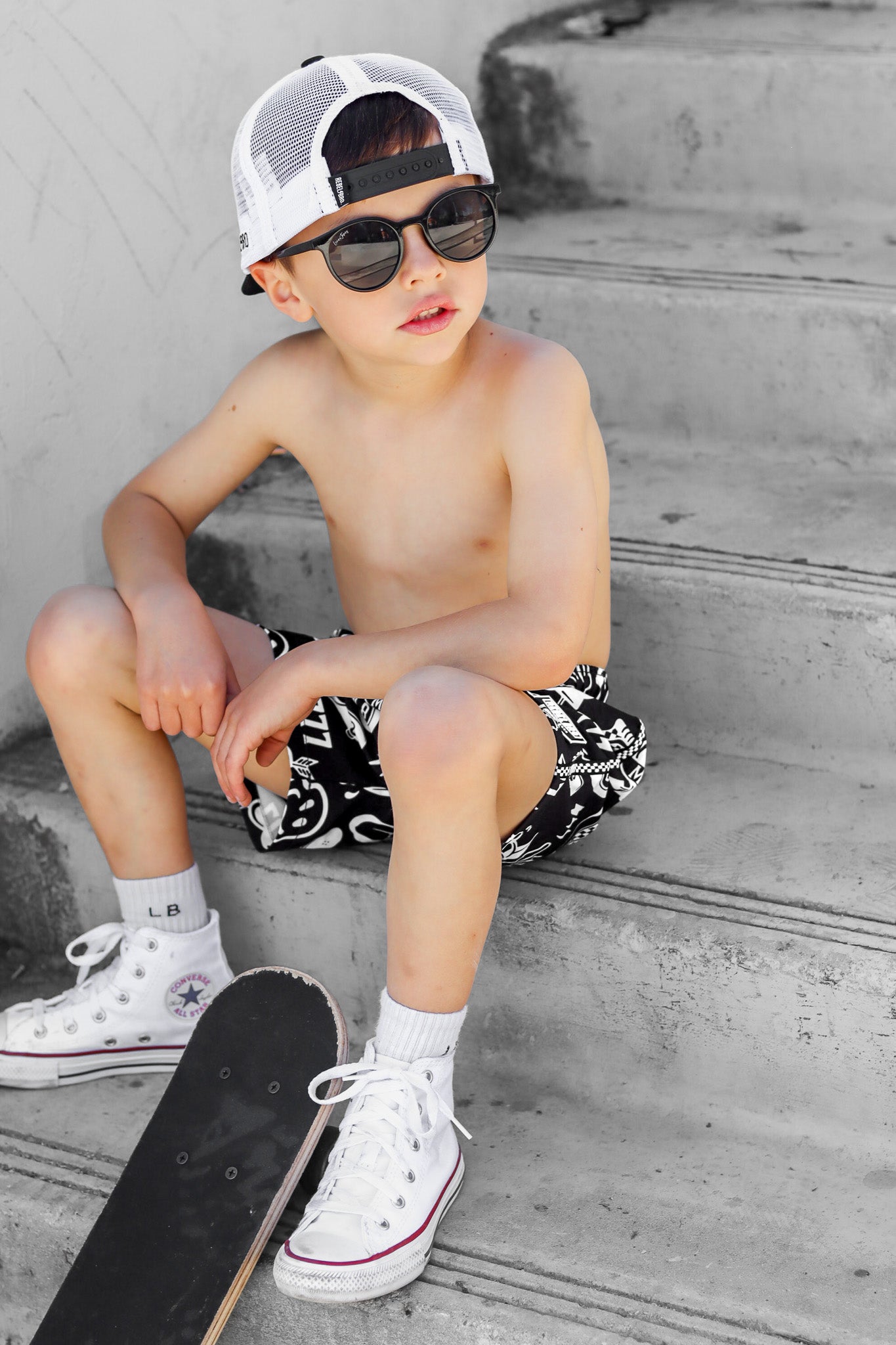 Hybrid Swim Trunks in Warped Tour [Midnight Edition]