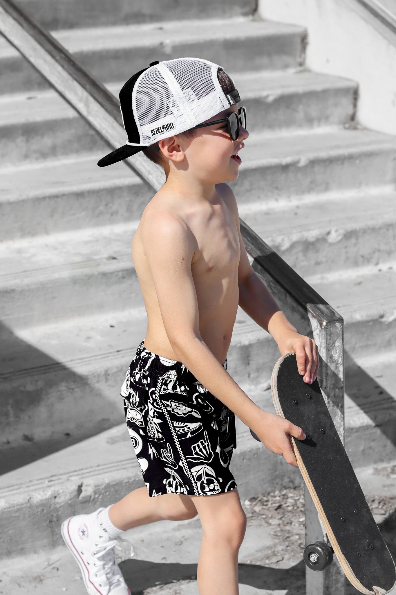 Hybrid Swim Trunks in Warped Tour [Midnight Edition]