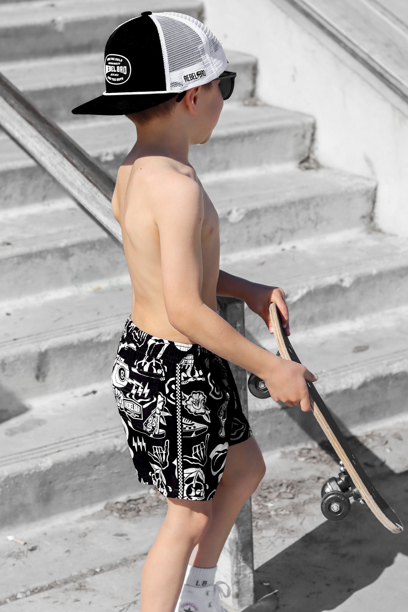 Hybrid Swim Trunks in Warped Tour [Midnight Edition]
