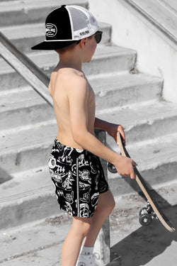 Image of Hybrid Swim Trunks in Warped Tour [Midnight Edition]