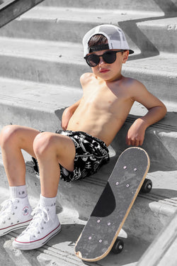 Image of Hybrid Swim Trunks in Warped Tour [Midnight Edition]