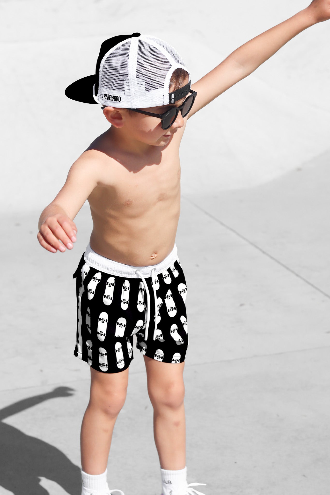 Hybrid Swim Trunks in Thrasher