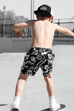 Image of Hybrid Swim Trunks in Warped Tour [Midnight Edition]