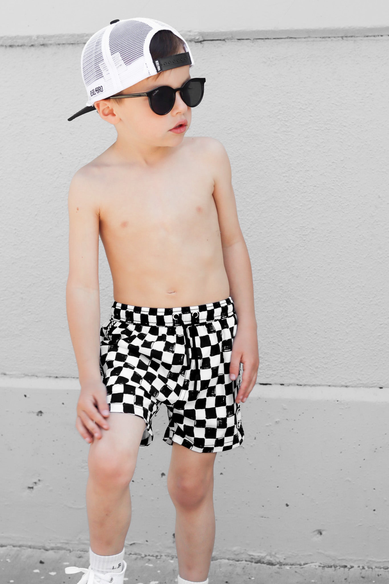 Hybrid Swim Trunks in Vintage Venice