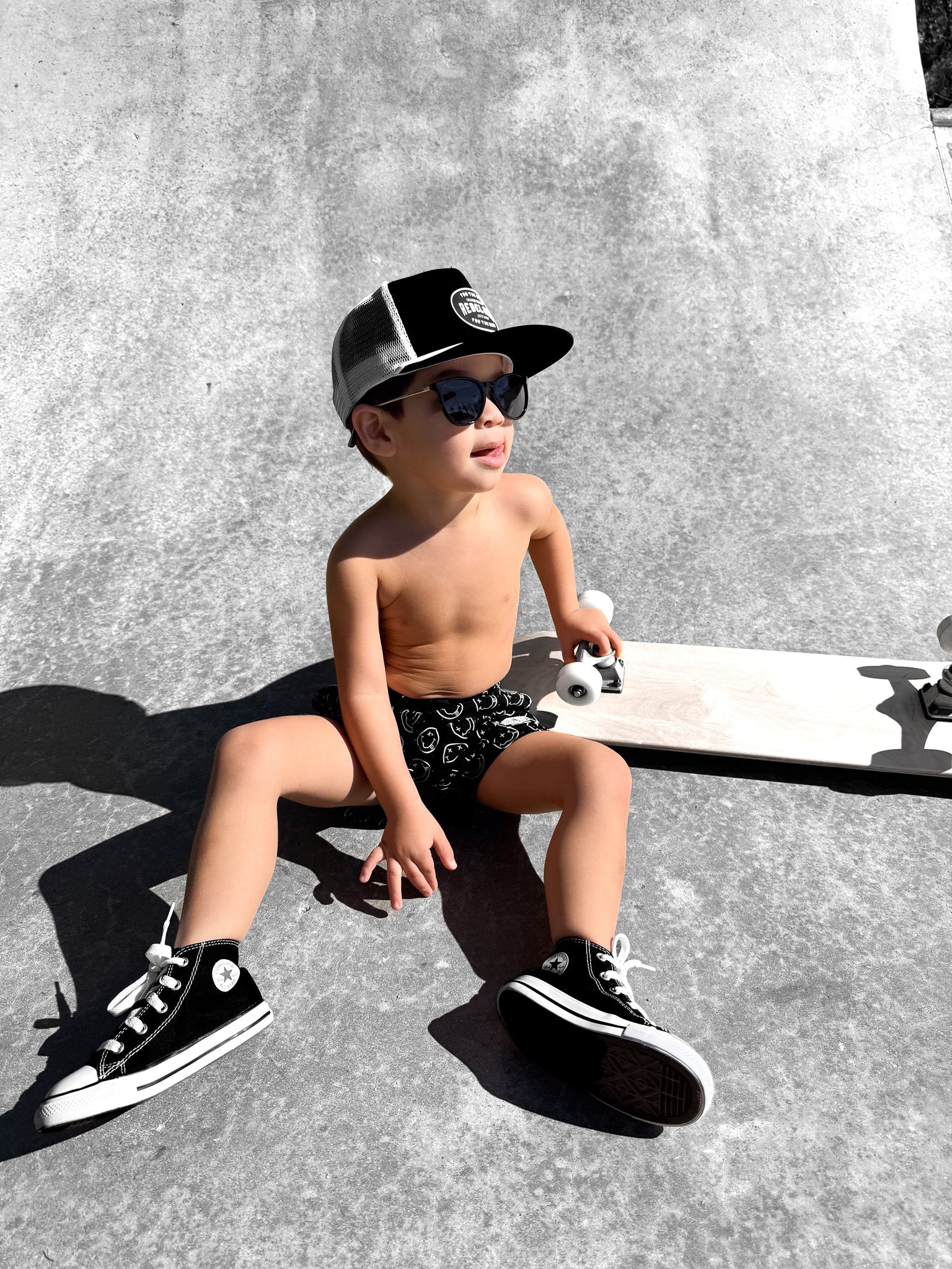 Hybrid Swim Trunks in Cobain