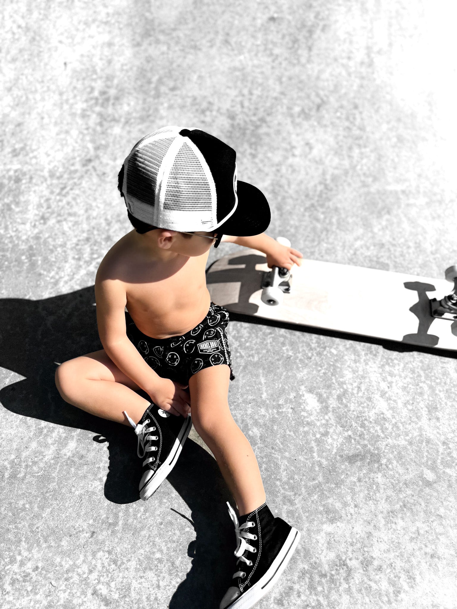 Hybrid Swim Trunks in Cobain