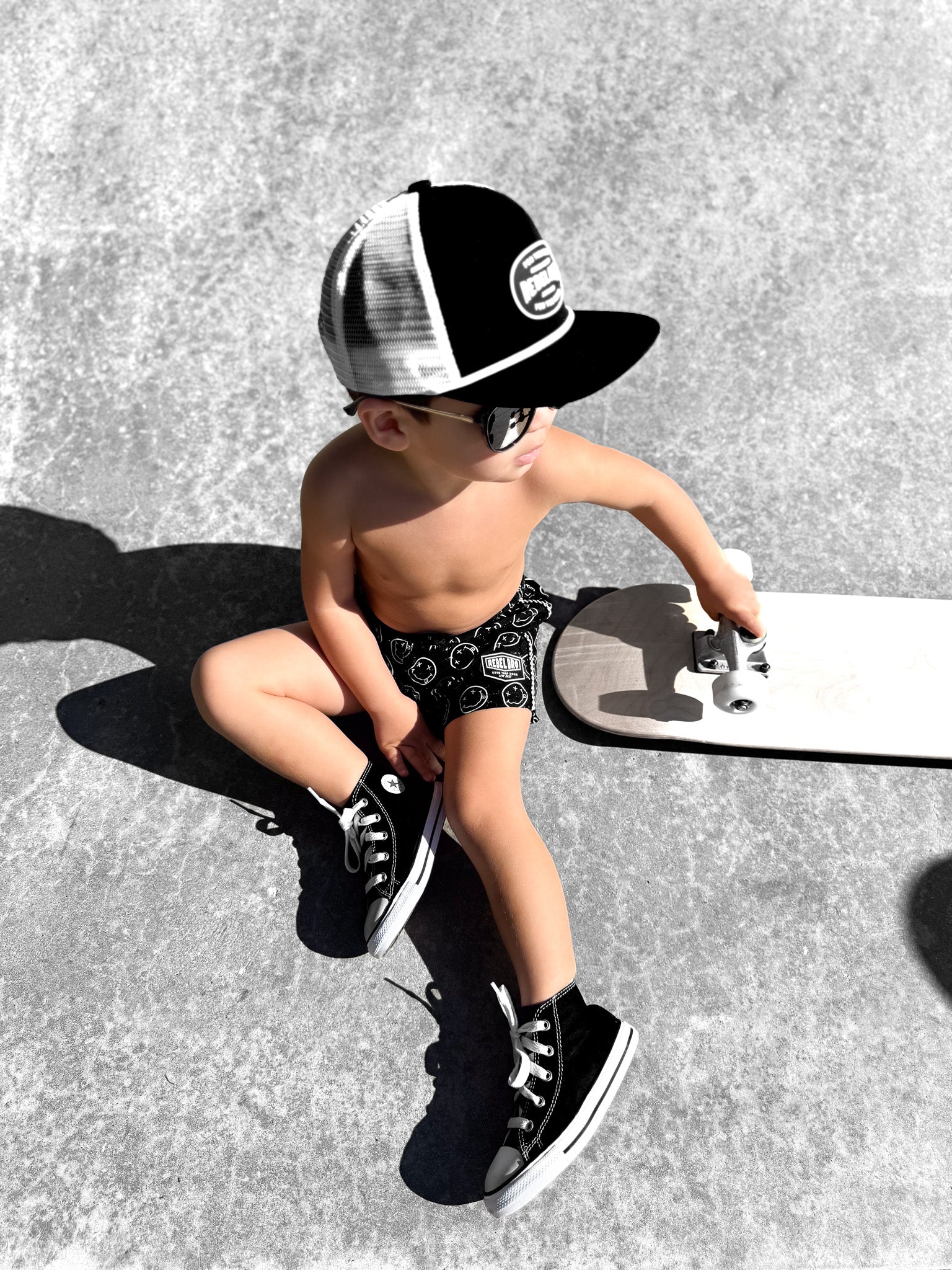 Hybrid Swim Trunks in Cobain