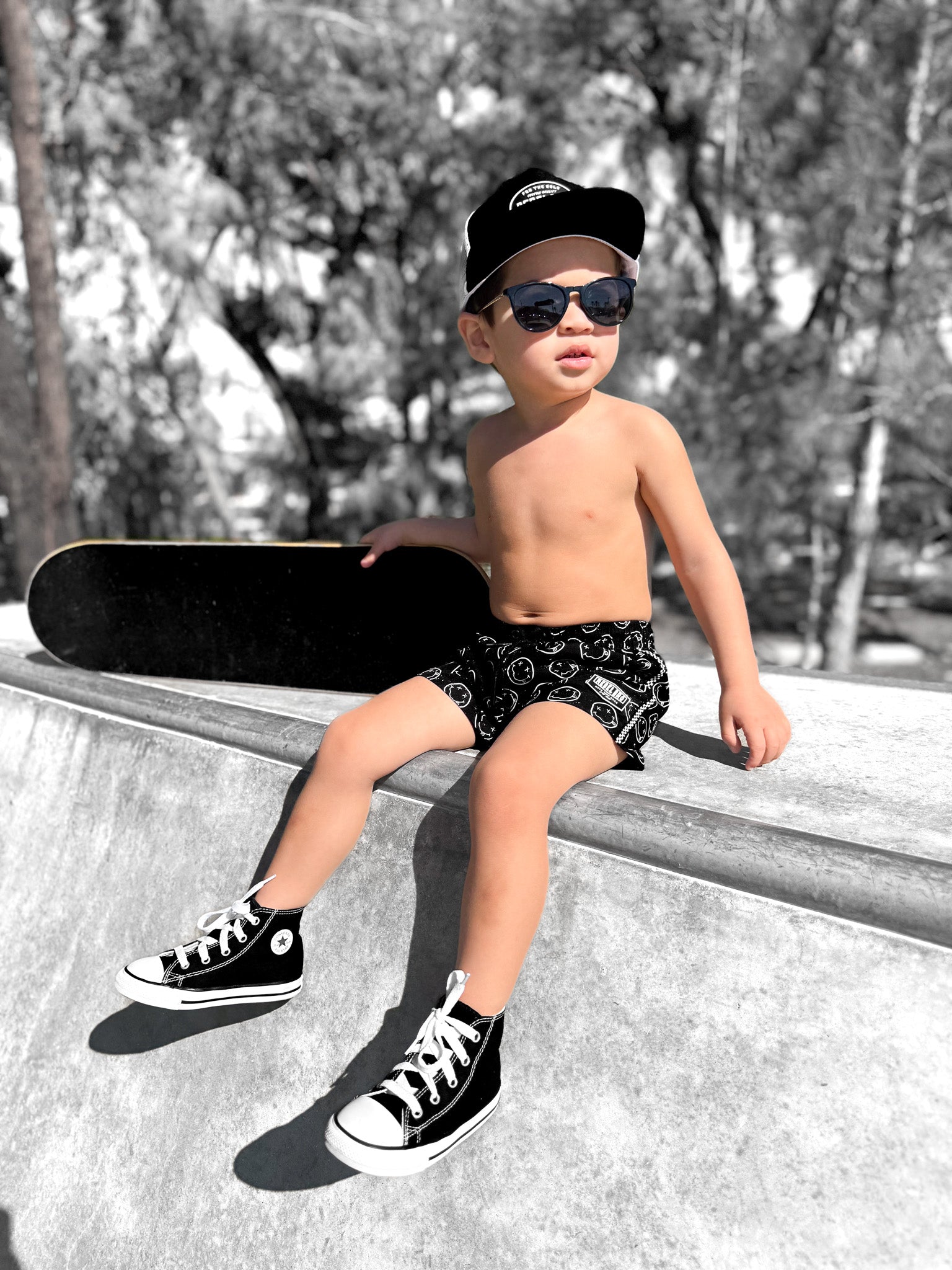 Hybrid Swim Trunks in Cobain