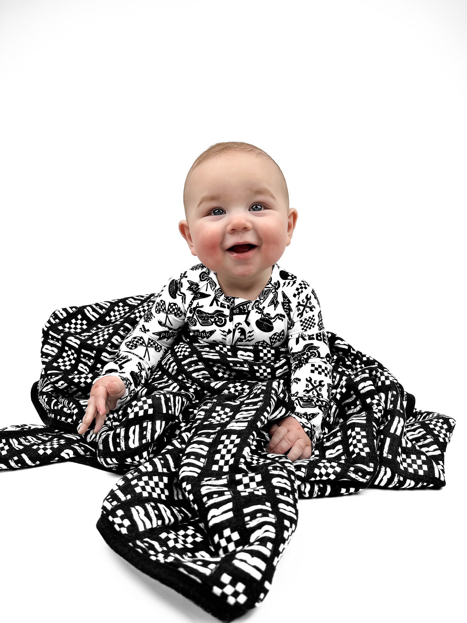 Live Fast x Rebel Racer Organic Muslin Quilt - Rebel Bro