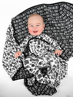 Image of Live Fast x Rebel Racer Organic Muslin Quilt - Rebel Bro