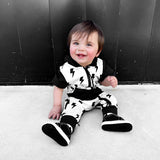 Hooded Rebel Short Sleeve Romper in Bowie - Rebel Bro