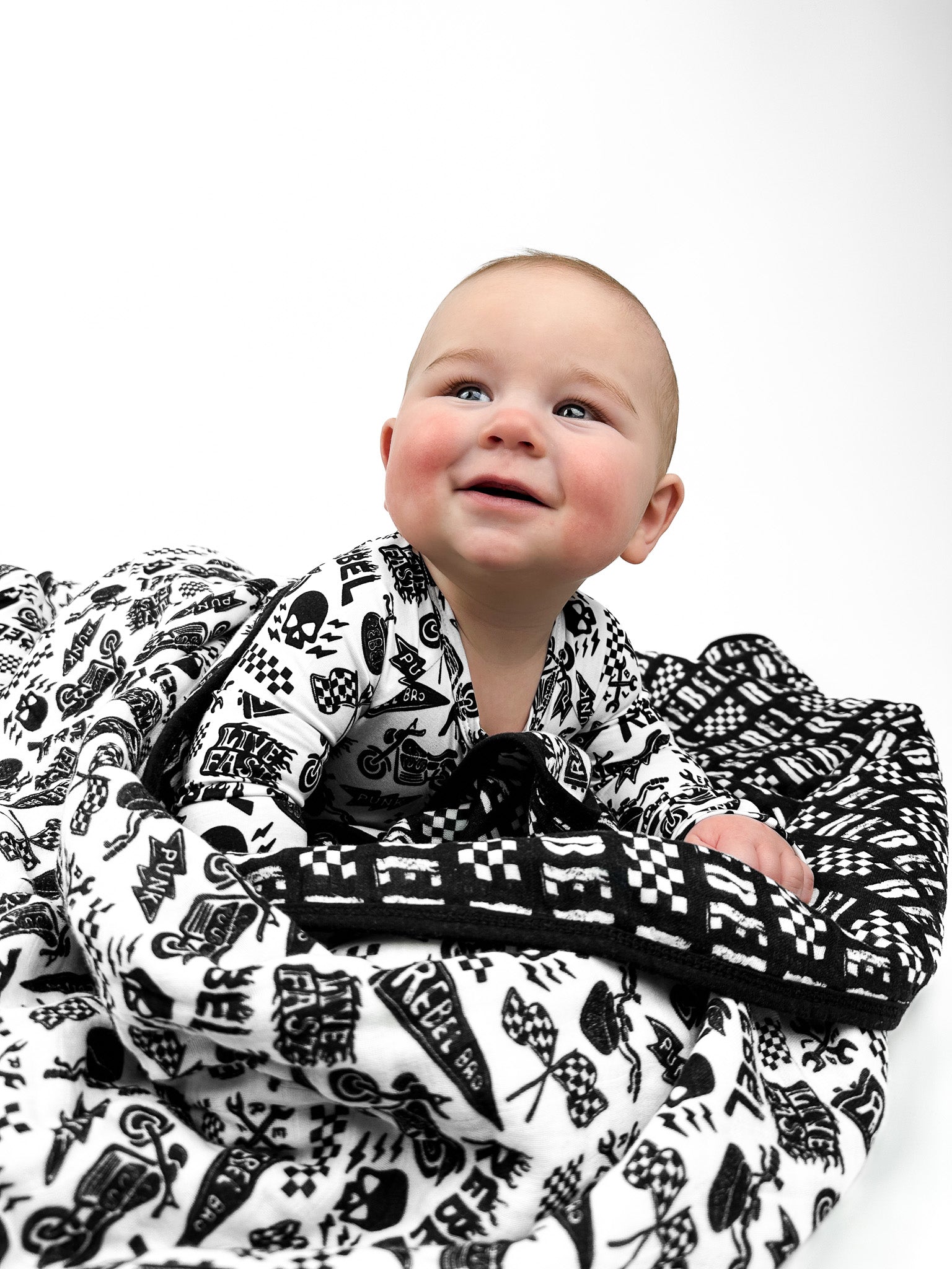 Live Fast x Rebel Racer Organic Muslin Quilt - Rebel Bro