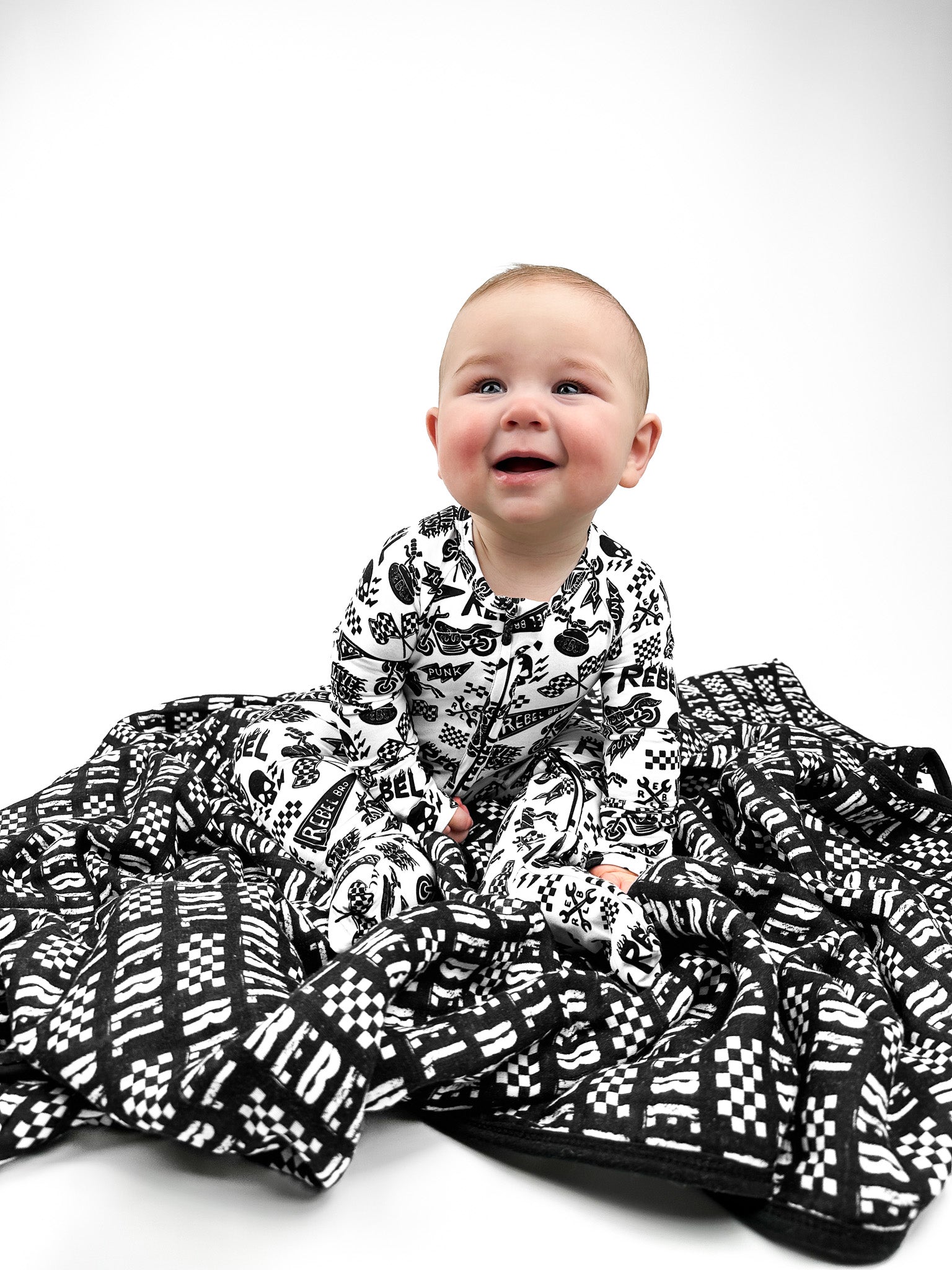 Live Fast x Rebel Racer Organic Muslin Quilt - Rebel Bro