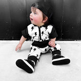 Hooded Rebel Short Sleeve Romper in Bowie - Rebel Bro