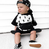 Short Sleeve Hoodie in Bowie
