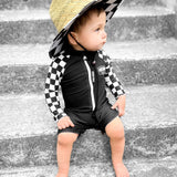 UPF50+ Swim Romper in Off The Wall