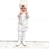 The Core-Classic Midi Boot in White / Taupe - Rebel Bro