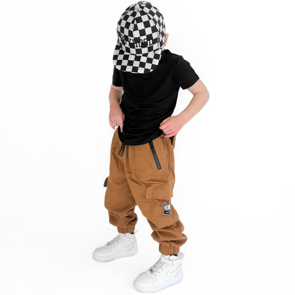 Rebel Cargo Pant in Dark Khaki - Rebel Bro