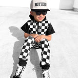 Hooded Rebel Short Sleeve Romper in Venice - Rebel Bro