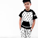 Short Sleeve Hoodie in Bowie