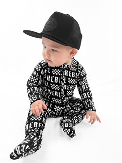 Image of Bamboo Zippy Sleeper in Rebel Racer