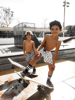 Image of Hybrid Swim Trunks in Vintage Venice