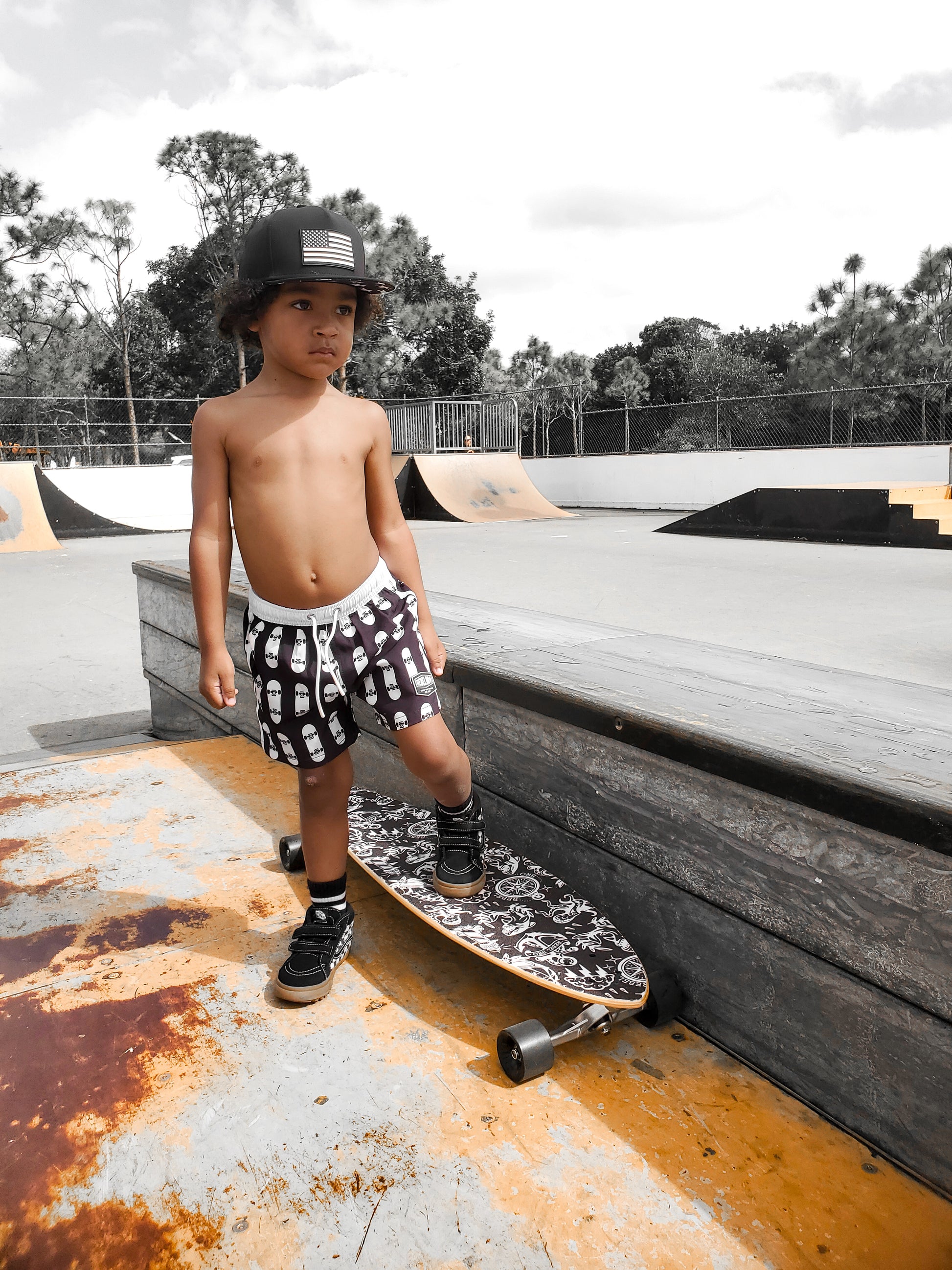 Hybrid Swim Trunks in Thrasher