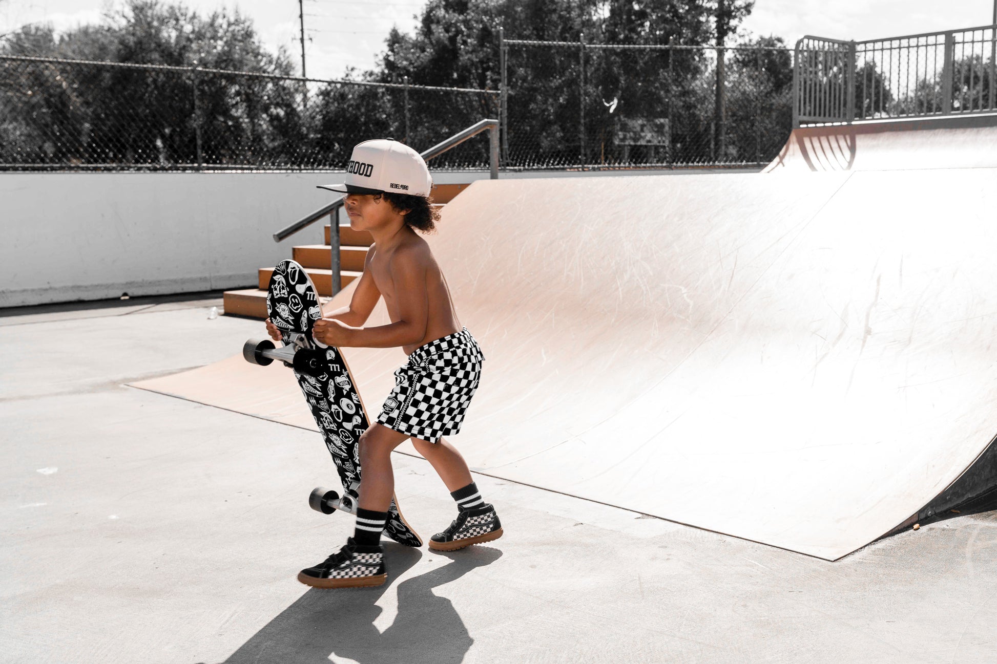 Warped Tour (Midnight) x Rebel Bro Mini Skateboard