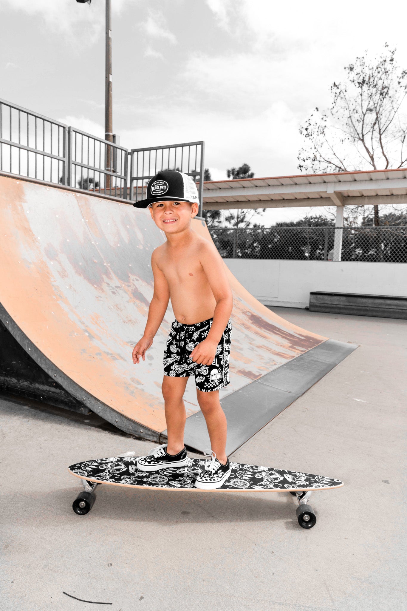 Hybrid Swim Trunks in Live Fast