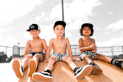 Image of Hybrid Swim Trunks in Urban Drip