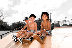 Image of Hybrid Swim Trunks in Urban Drip