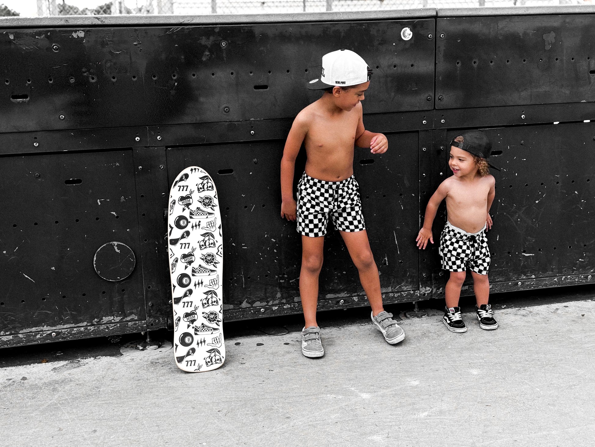 Hybrid Swim Trunks in Vintage Venice