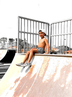 Image of Hybrid Swim Trunks in Vintage Venice
