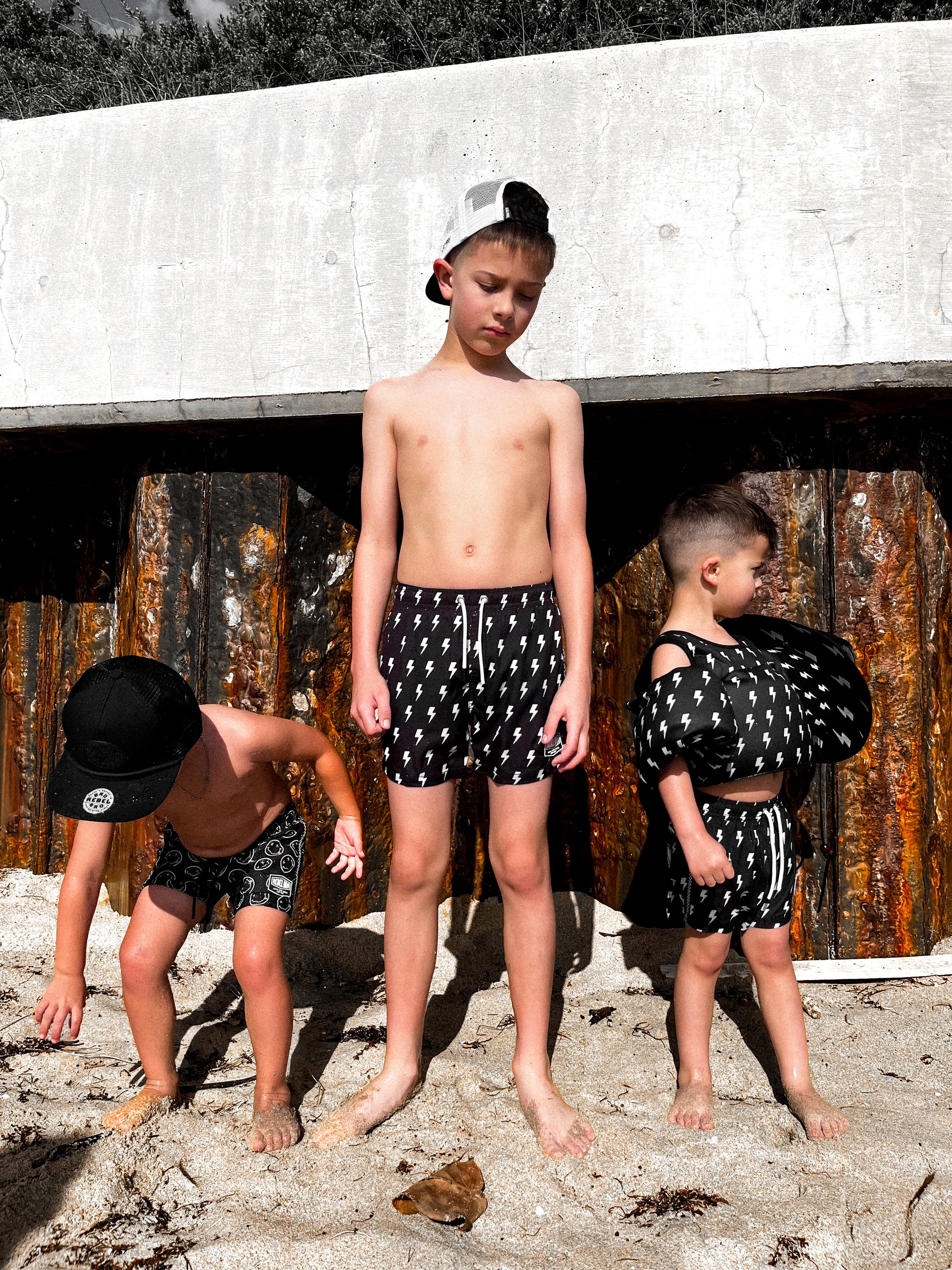 Hybrid Swim Trunks in Cobain