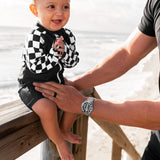 UPF50+ Swim Romper in Off The Wall - Rebel Bro