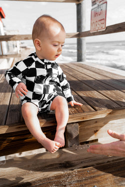 Image of UPF50+ Swim Romper in Vintage Venice