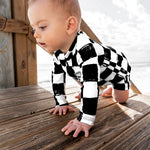 UPF50+ Swim Romper in Vintage Venice - Rebel Bro
