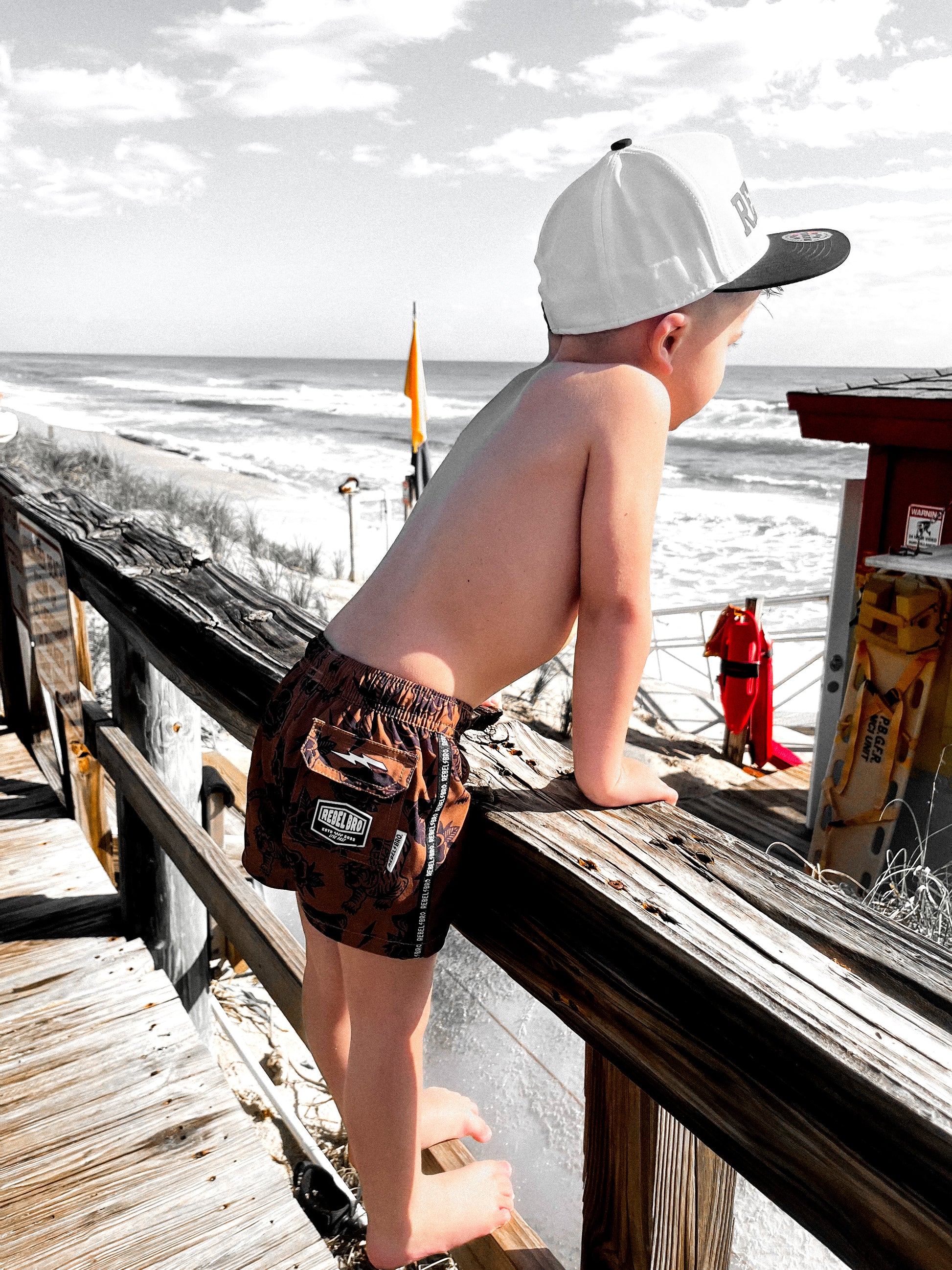 Hybrid Swim Trunks in Born to be Wild [Sahara Edition]