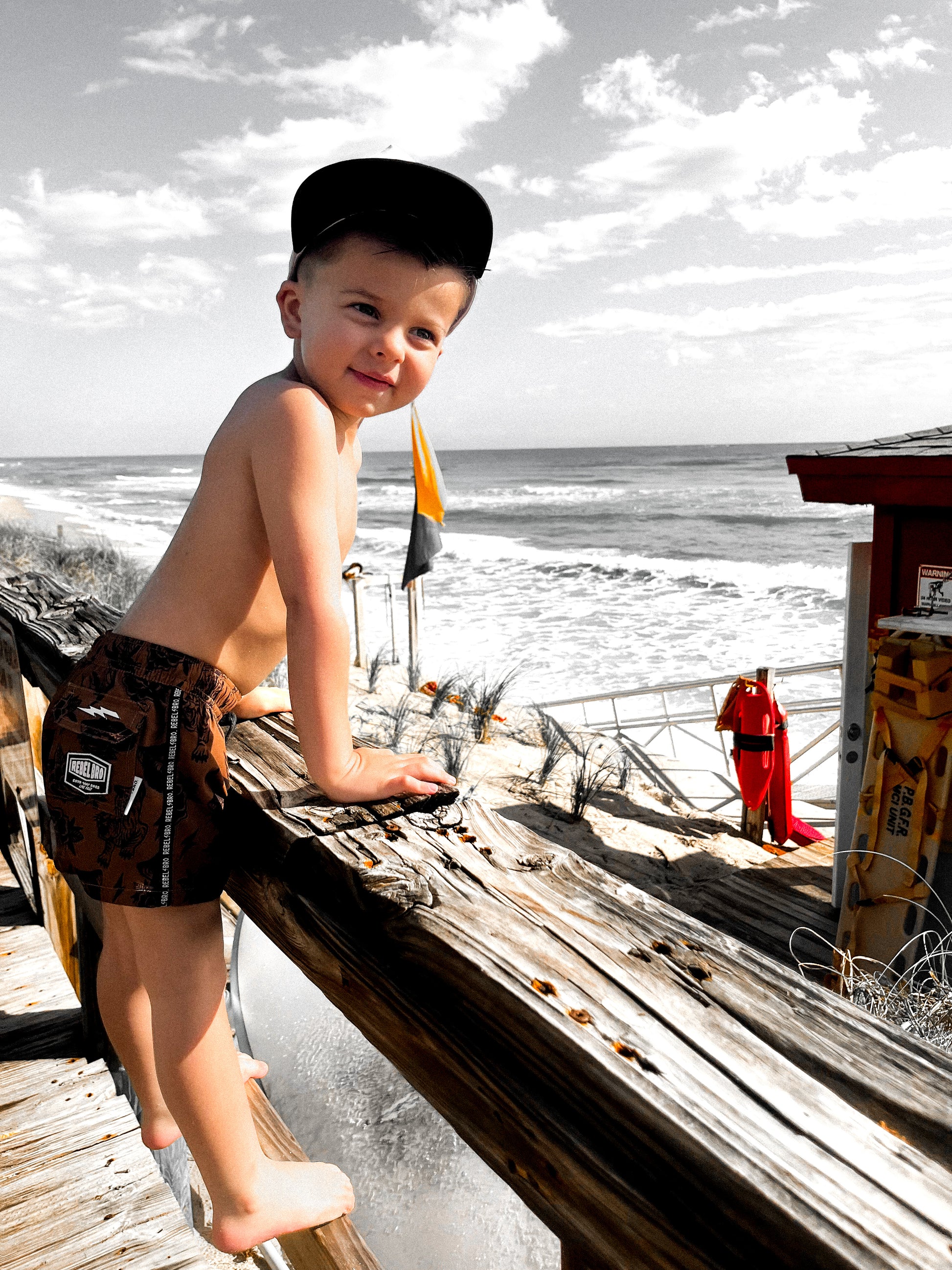 Hybrid Swim Trunks in Born to be Wild [Sahara Edition]