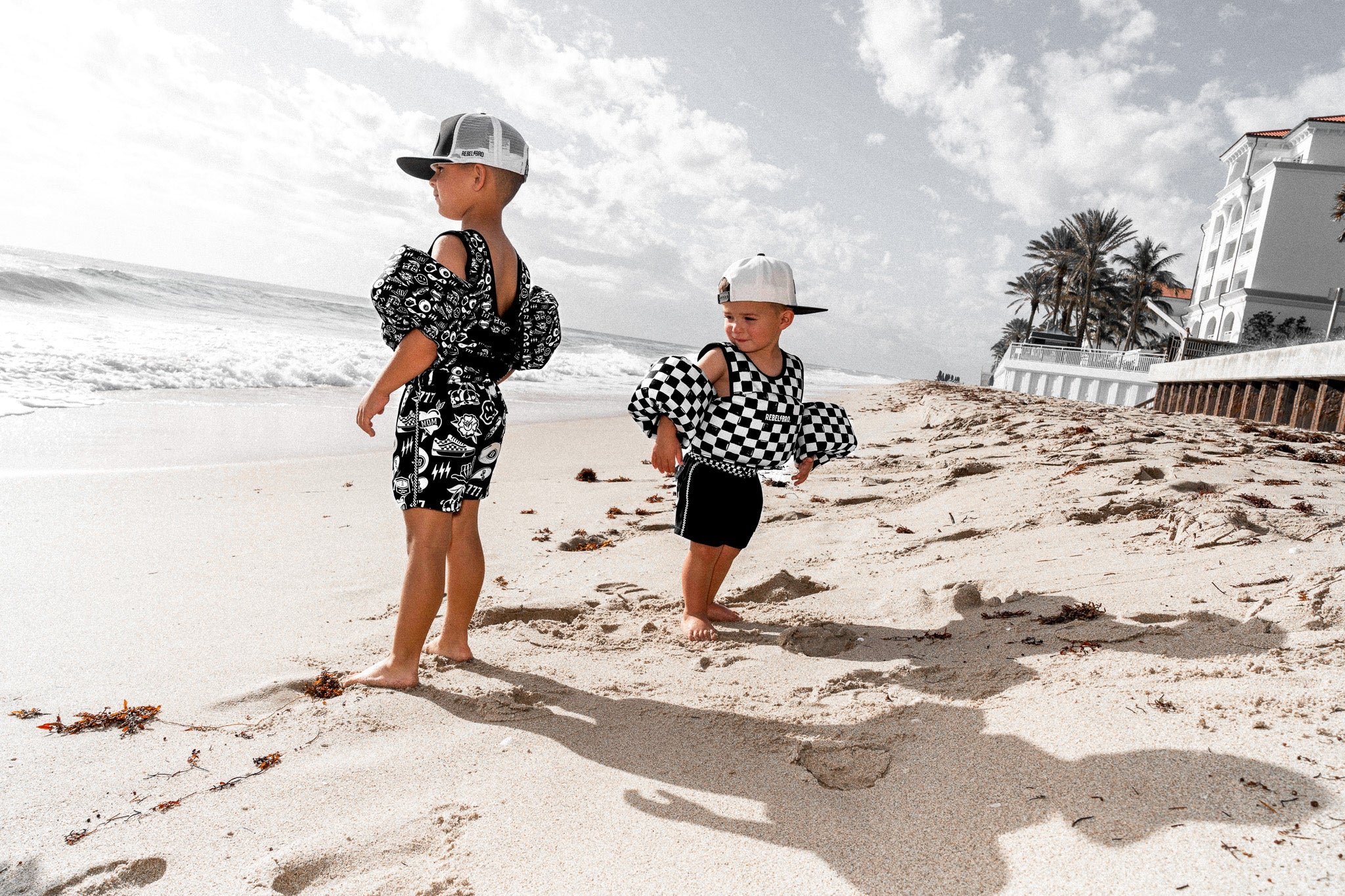 Neoprene Kids Arm Float in Vintage Venice