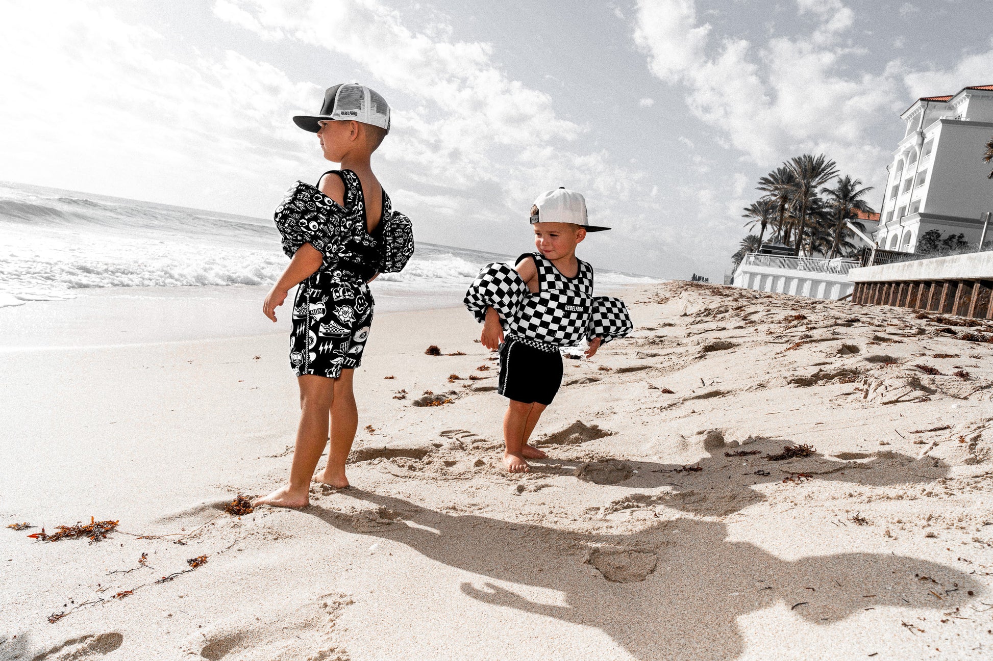 Neoprene Kids Arm Float in Vintage Venice